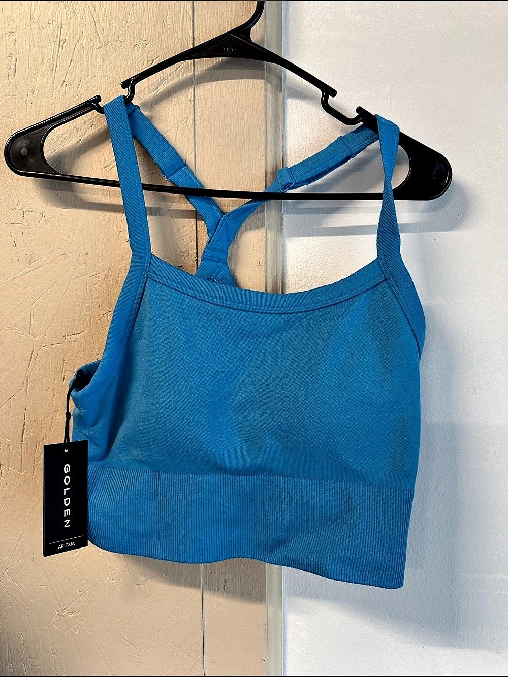 Aritzia Contour Tank Top in Blue Size Large NWT